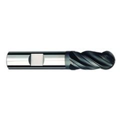 1/2" Dia. - 3" OAL - AlTiNX CBD-Ball End HP End Mill-4 FL - Grade Industrial Supply