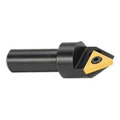 60° Point - 1-1/4" Min - 3/4" SH - Indexable Countersink & Chamfering Tool - Grade Industrial Supply