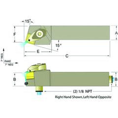 ADSRNR16-4D 1 x 1" RH Toolholder - Grade Industrial Supply