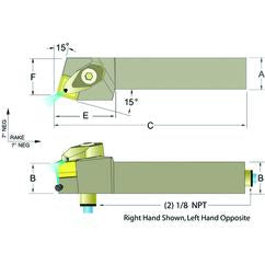 ADSRNR12-4B 3/4 x 3/4" RH Toolholder - Grade Industrial Supply