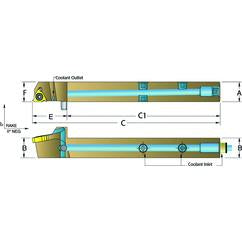 ASER1616-H16 Jet-Stream Toolholder - Grade Industrial Supply