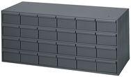 11-5/8" Deep - Steel - 24 Drawer Cabinet - for small part storage - Gray - Grade Industrial Supply