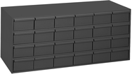 17-1/4" Deep - Steel - 24 Drawer Cabinet - for small part storage - Gray - Grade Industrial Supply