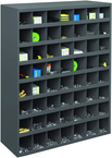 42 x 12 x 33-3/4'' (56 Compartments) - Steel Compartment Bin Cabinet - Grade Industrial Supply