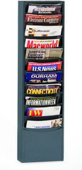 9-3/4 x 4-1/8 x 36'' - 11 Pocket Literature Rack - Grade Industrial Supply