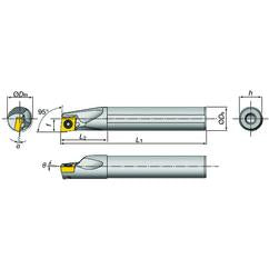 E16-SDXXL2-D20 Indexable Coolant Thru Boring Bar - Grade Industrial Supply