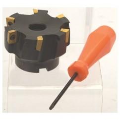 2" Dia. 90 Degree Face Mill - Uses ADKT 1505 Inserts - Grade Industrial Supply