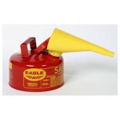 1 GAL TYPE I SAFETY CAN W/FUNNEL - Grade Industrial Supply