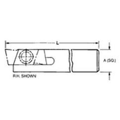 THE758R - 5/8 x 5/8" SH - Mini Groove Toolholder - Grade Industrial Supply