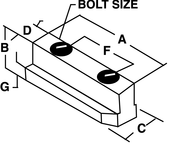 1/2-13 (B210) Jaw Nut - #JN-82-A - For B210 Chucks - Grade Industrial Supply