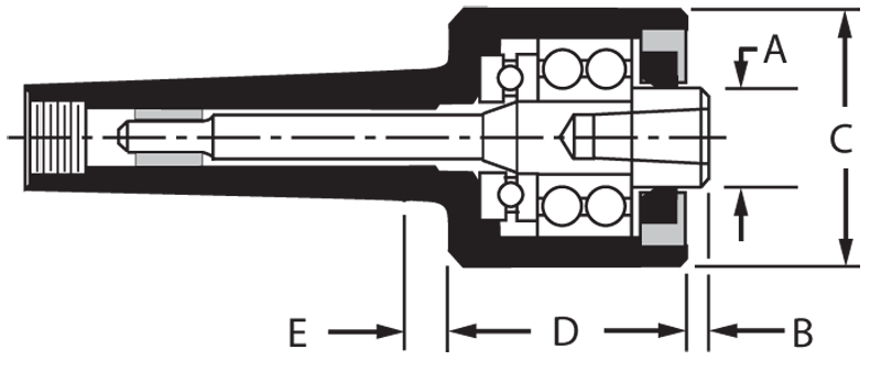 3MT Changeable Pt Body - For Point Live Center - Grade Industrial Supply