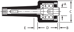 3MT Changeable Pt Body - For Point Live Center - Grade Industrial Supply