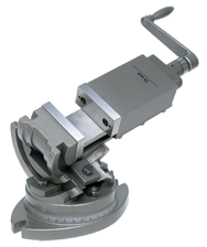 3-Axis Precision Tilting Vise 5" Jaw Width, 1-3/4" Depth - Grade Industrial Supply