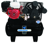 30 Gal. Two Stage Air Compressor, 9HP Gas, Truck Mount - Grade Industrial Supply