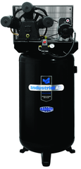 80 Gal. Single Stage Air Compressor, Vertical, Super Hi-Flo, 155 PSI - Grade Industrial Supply