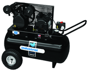 20 Gal. Single Stage Air Compressor, Horizontal, Cast Iron, 135 PSI - Grade Industrial Supply