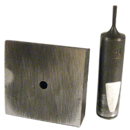 Punch & Die Set for Bench Punch - 3/8" Square - Grade Industrial Supply