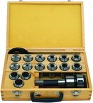 CCS-1 Mill Chuck with Collet Set and Carry case; R8 Shank; 1/8" to 1" Capacity - Grade Industrial Supply