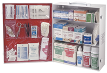 First Aid Kit - 3-Shelf Industrial Cabinet - Grade Industrial Supply