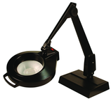 42" Arm 2.25X LED Magnifier Desk Base W/ Floating Arm Circline - Grade Industrial Supply