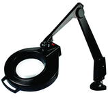 28" Arm 2.25X LED Mag Ben Bench Clamp, Floating Arm Circline - Grade Industrial Supply