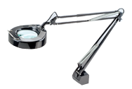 Floating Arm Magnifier Light - 5" Rnd Lens; 3 Diopter - Grade Industrial Supply