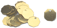 Tool Room Checks - 1-3/8" Rnd Brass - Pkg 100 - Grade Industrial Supply