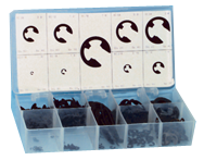 "E" Clip Assortment - 1/16 thru 7/8 Dia - Grade Industrial Supply