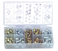 385 Pc. Grease Fitting Assortment - Grade Industrial Supply