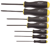 8 Piece - 7/64 - 5/16" Screwdriver Style - Ball End Hex Driver Set with Ergo Handles - Grade Industrial Supply