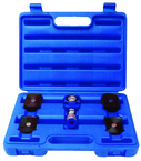 5T Hydraulic Flat Body Cylinder Kit with various height magnetic adapters in Carrying Case - Grade Industrial Supply