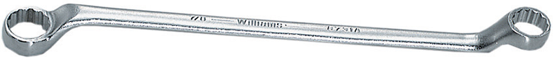 7/8 x 15/16'' -- 12-13/16'' OAL - Chrome 45° Double Offset Box End Wrench - Grade Industrial Supply