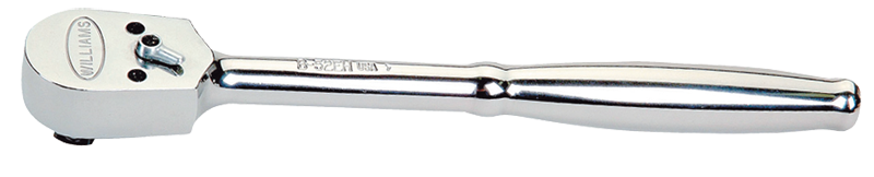 10-1/4" OAL - 3/8'' Drive - Narrow Pear Head - Reversible Ratchet - Plain Handle - Grade Industrial Supply