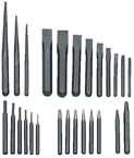 27 Piece Punch & Chisel Set -- #PC27; 3/32 to 1/2 Punches; 1/4 to 1-1/8 Chisels - Grade Industrial Supply