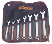 Wright Tool Fractional Combination Wrench Set -- 7 Pieces; 12PT Chrome Plated; Includes Sizes: 3/8; 7/16; 1/2; 9/16; 5/8; 11/16; 3/4"; Grip Feature - Grade Industrial Supply