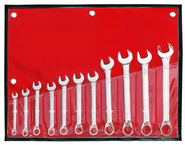 11 Piece - 12 Point - 3/8; 7/16; 1/2; 9/16; 5/8; 11/16; 3/4; 13/16; 7/8; 15/16 & 1" - Combination Wrench Set - Grade Industrial Supply