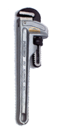 3" Pipe Capacity - 24" OAL - Aluminum Pipe Wrench - Grade Industrial Supply