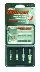 #4017P; Removes 1/4 - 1/2" SAE Screws; 4 Piece Drill-Out - Screw Extractor - Grade Industrial Supply