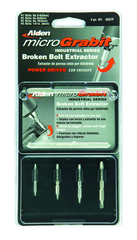 #4507P; Removes #4 to #16 Screws; 4 Piece Micro Grabit - Screw Extractor - Grade Industrial Supply