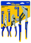 Pliers Set -- #2078704; 3 Pieces; Includes: 6" Long Nose; 6" Slip Joint; 10" Groove Joint - Grade Industrial Supply