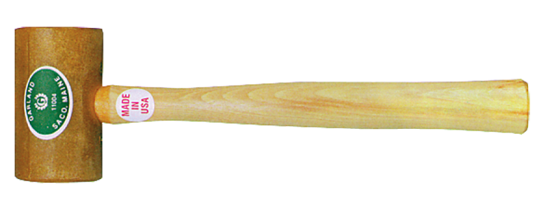 Garland Rawhide Mallet -- 11 oz; Hickory Handle; 2'' Head Diameter - Grade Industrial Supply