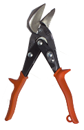 1-3/8'' Blade Length - 9-1/4'' Overall Length - Left Cutting - Metalmaster Offset Snips - Grade Industrial Supply