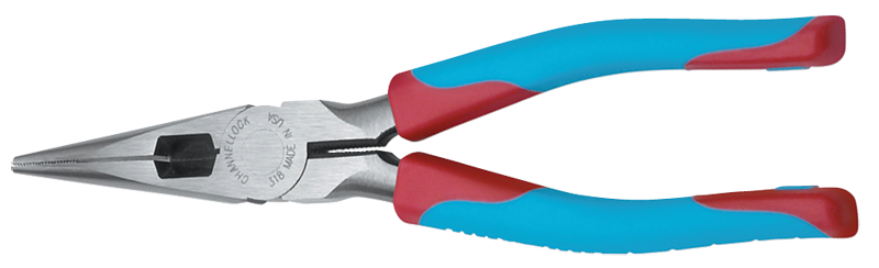 Channellock Long Needle Nose Pliers -- #318CB Cushion Grip 8.5'' Long - Grade Industrial Supply