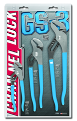 Channellock Tongue & Groove Plier Set -- #GS3; 3 Pieces; Includes: 6-1/2"; 9-1/2"; 12" - Grade Industrial Supply