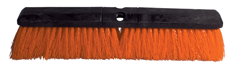 24" - Orange Safety Broom Without Handle - Grade Industrial Supply