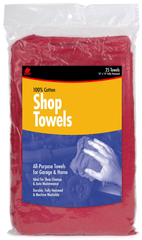 15 x 15'' - Package of 50 - Shop Towels - Grade Industrial Supply