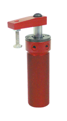 Round Threaded Body Pneumatic Swing Cylinder - #8015 .38'' Vertical Clamp Stroke - With Arm - RH Swing - Grade Industrial Supply