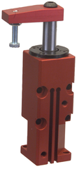 Block Style Pneumatic Swing Cylinder - #8316 .50'' Vertical Clamp Stroke - With Arm - LH Swing - Grade Industrial Supply