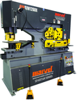 126 Ton - 24" Throat - 15HP, 440V, 3PH Motor Dual Cylinder Complete Integrated Ironworker - Grade Industrial Supply