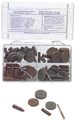 #777 Resin Bonded Rubber Kit - Introductory - Various Shapes - Equal Assortment Grit - Grade Industrial Supply